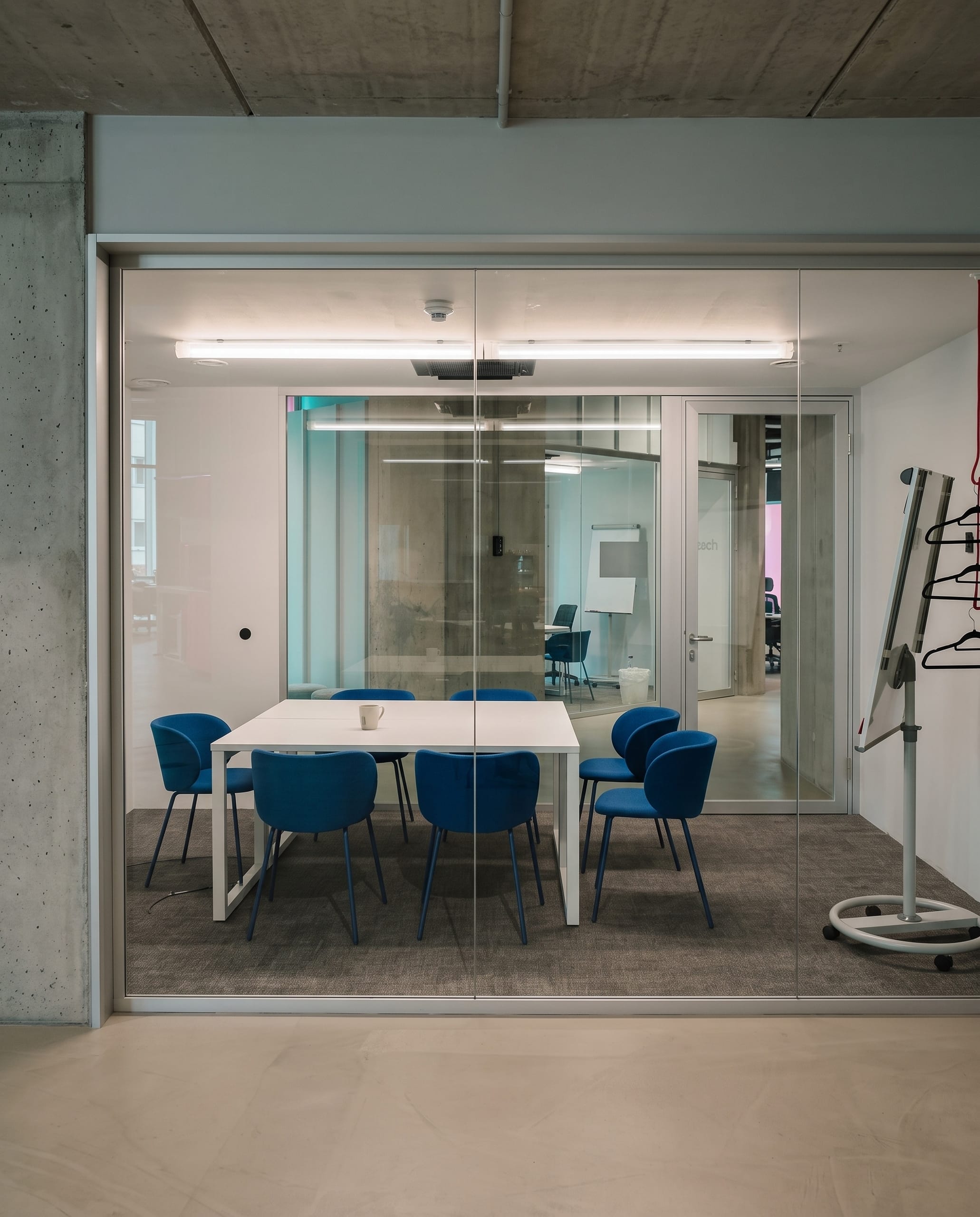 The Earth meeting room on the ground floor, set for a small breakout group